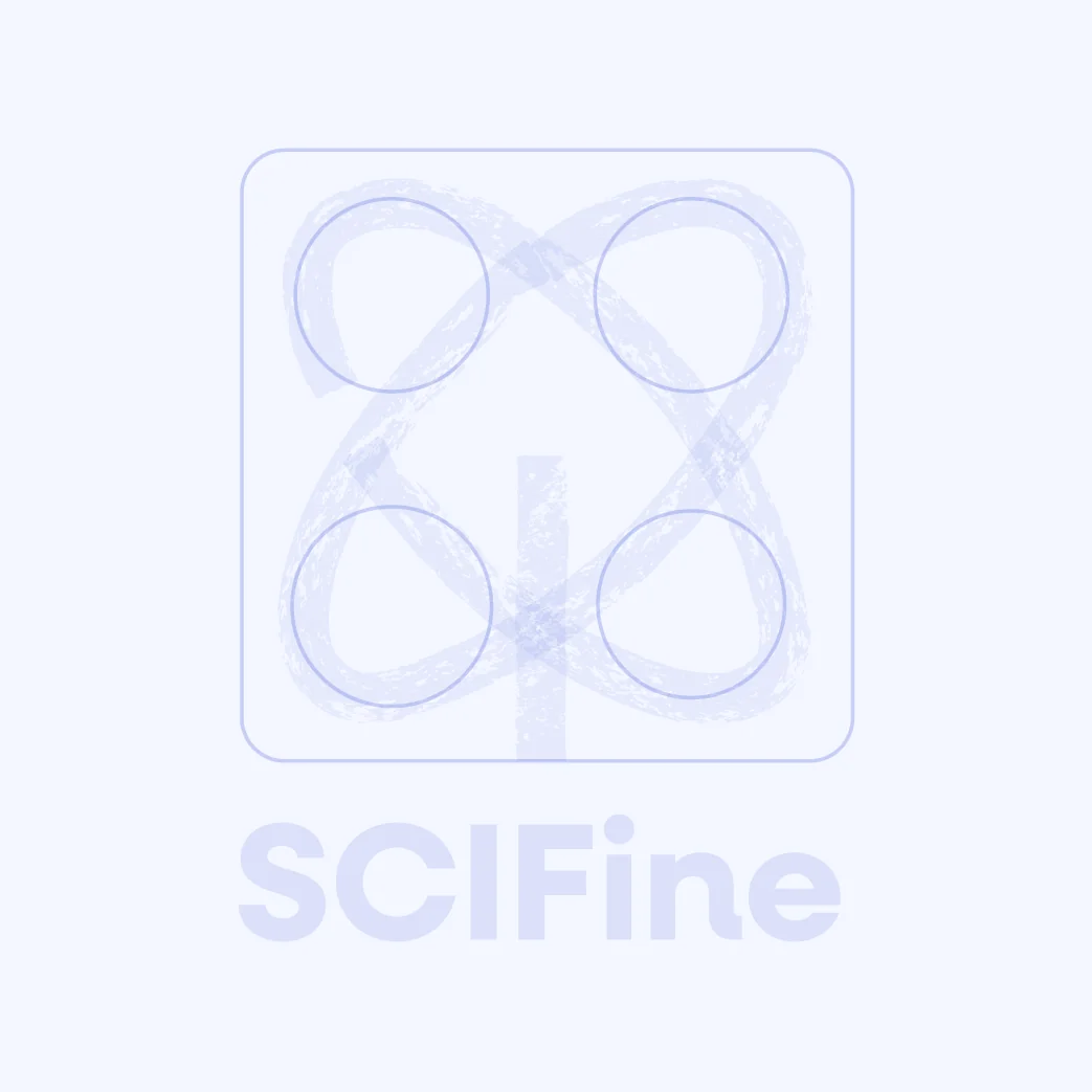 SCIFINE logo construction grid