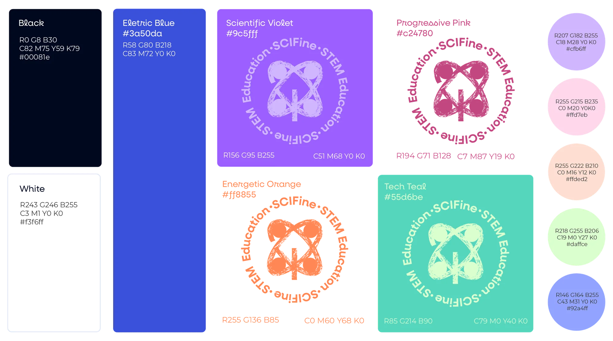SCIFINE colour palette