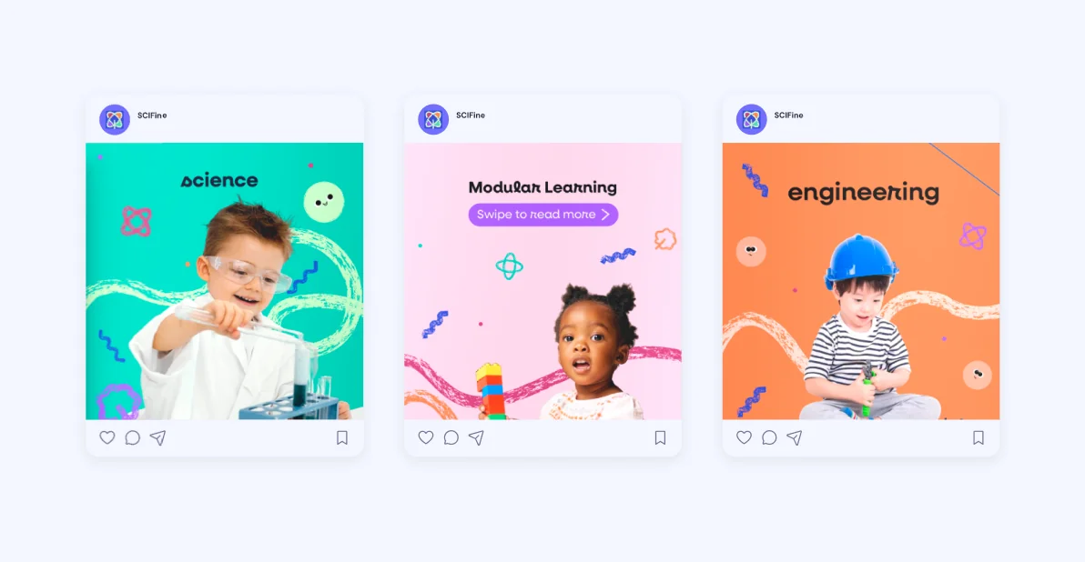 SCIFINE social media templates